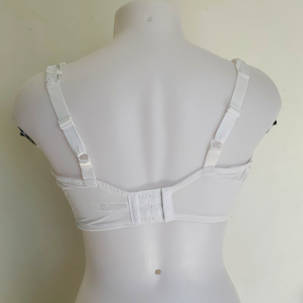 BALI Lace Desire Minimizer White Embroidered Underwire Bra 38Ddd - Picture 3 of 15